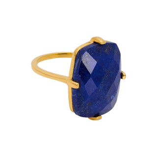 Rectangle Lapis Lazuli Ring