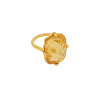 Rectangle Ring Citrine