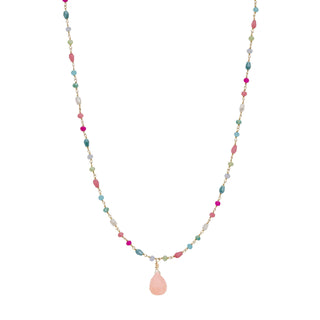 Pink Green Fairy Long Necklace