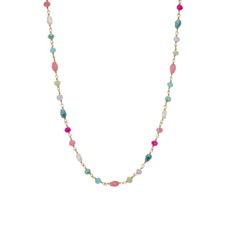 Pink Green Fairy Necklace