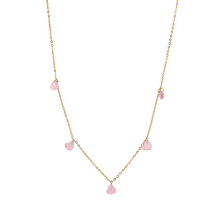 Small Pink Heart Necklace