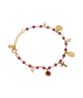 India Charms Lapis Lazuli Bracelet