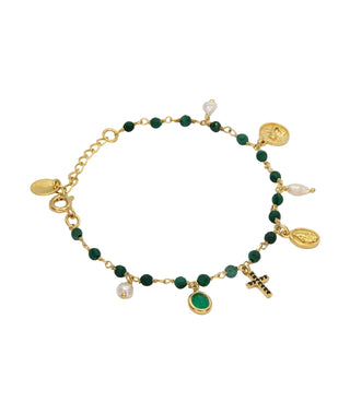 India Charms Lapis Lazuli Bracelet