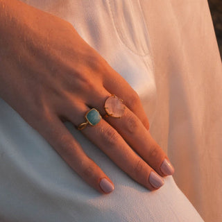 BRAID RING MOONSTONE