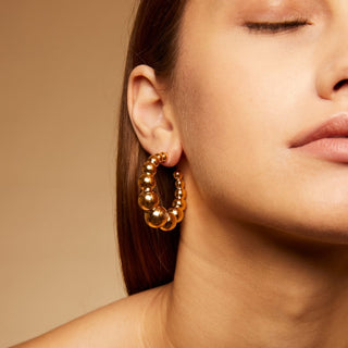 Andy Hoop Earrings Small Size Gold