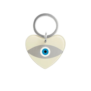Silver Heart Key Ring