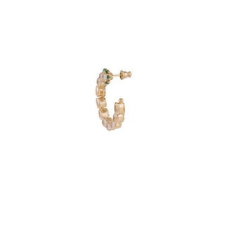 Riviera Hoop Earrings Small Size Gold