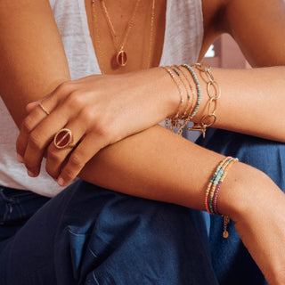 Gaya Zircon Bracelet Coral