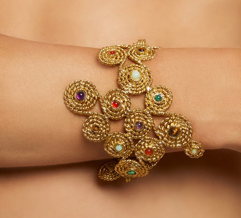 Mistral cuff bracelet gold