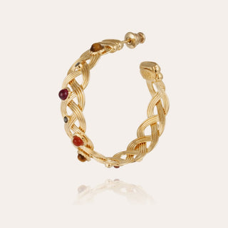 Cesaria cabochons earrings gold