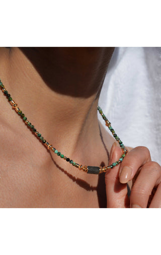 Elina Necklace Green