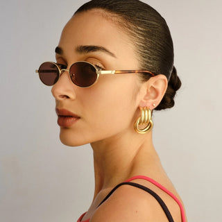 Icicle | Bright Gold Smokey Brown Mono
