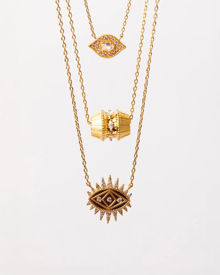 Necklace - White Majestic Eye