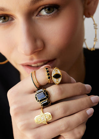 Ring Black Ojo