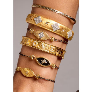 Bracelet Black Diwali Iris Or