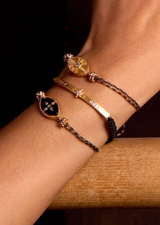 Bracelet Black Chennai Iris Or