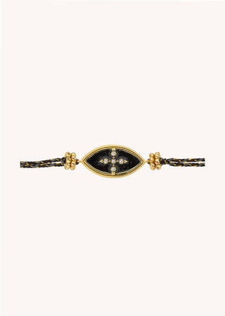 Bracelet Black Chennai Iris Or