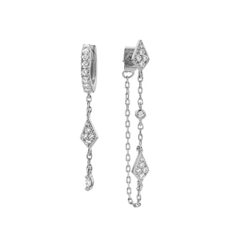 Piercing - Losange Twin Silver by Mya Bay jewelry available at Fashionbox Lebanon and UAE