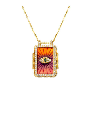 Necklace - Pink Rainbow Eye Boheme by Mya Bay jewelry available at Fashionbox Lebanon and UAE