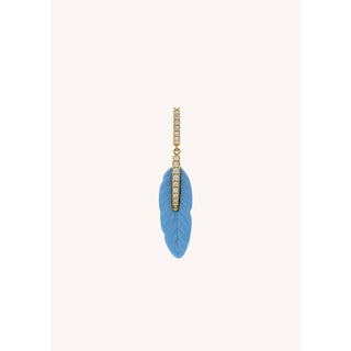 Earrings - Turquoise Plume Or
