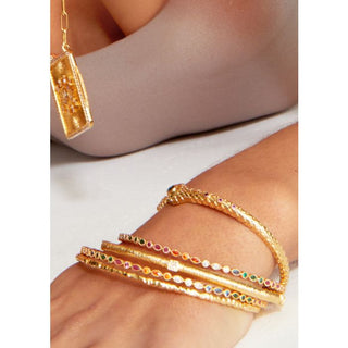 Bracelet - Green Fuchsia Snake