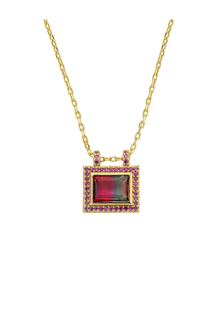 NECKLACE - RUBY WATERMELON EL PASO Or