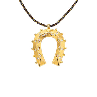 Necklace - Gold Horseshoe Or