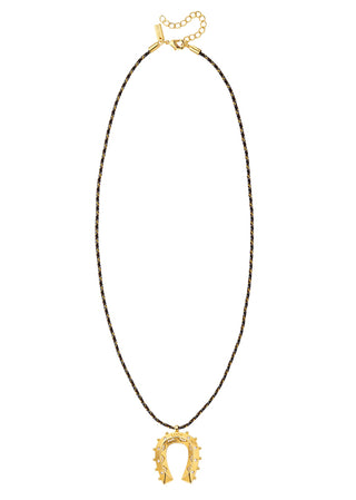 Necklace - Gold Horseshoe Or
