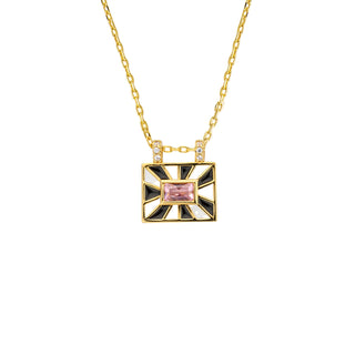 Necklace - Black & White El Paso Or