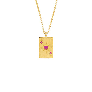 Necklace - Ace Of Heart Or