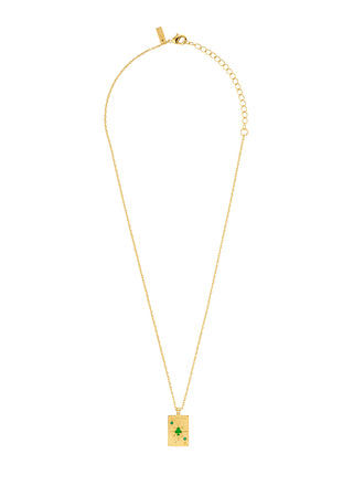 Necklace - Ace Of Clubs Or