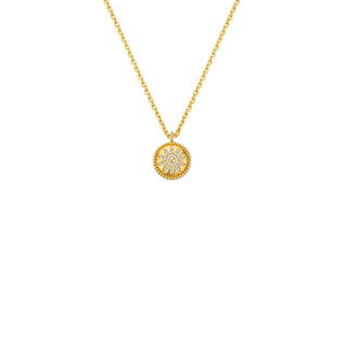 Necklace - Gold Flower Or