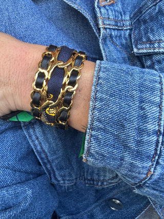 Decembre-Noir Cuff And Cerf Boheme-Green Ribbon