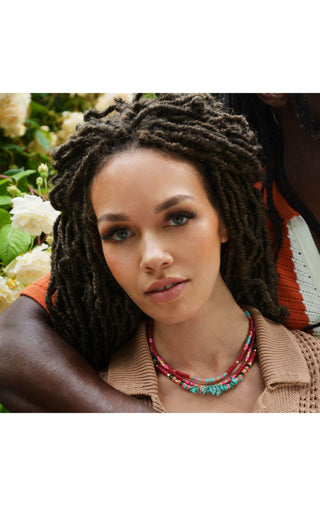 Necklace Trion Grenat