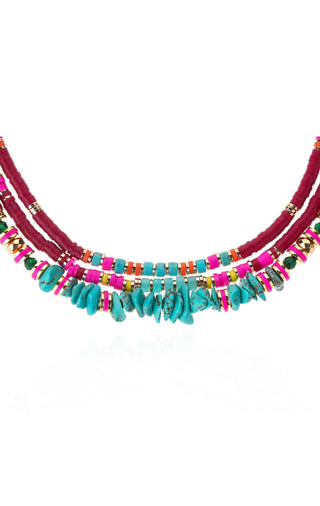 Necklace Trion Grenat