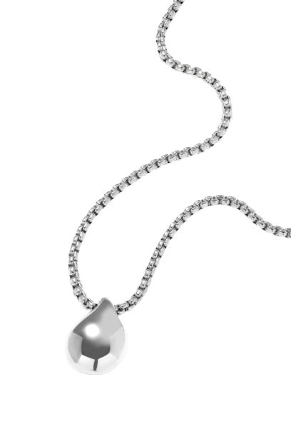 Drop Silver Plated Necklace