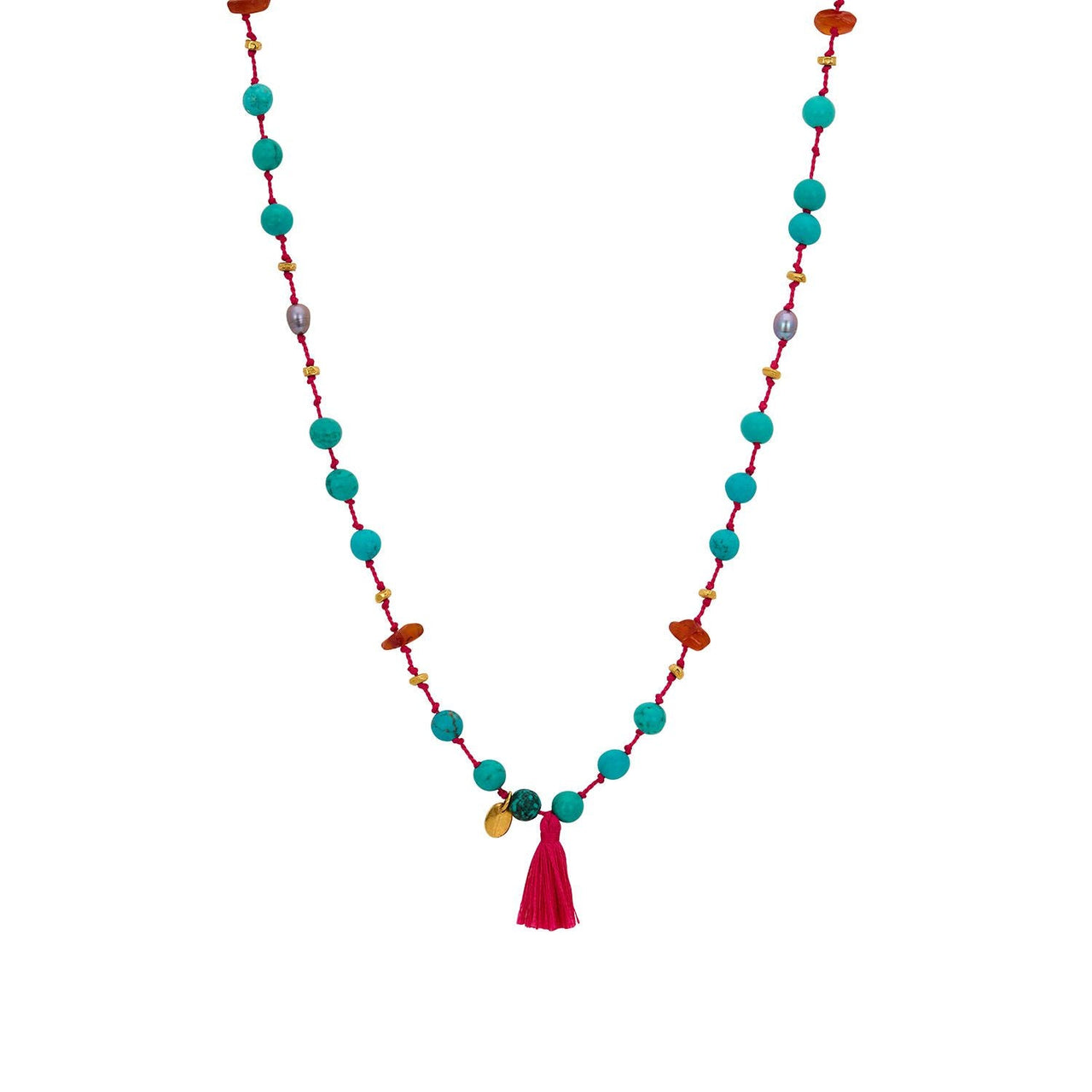 Long Mala Turquoise Necklace