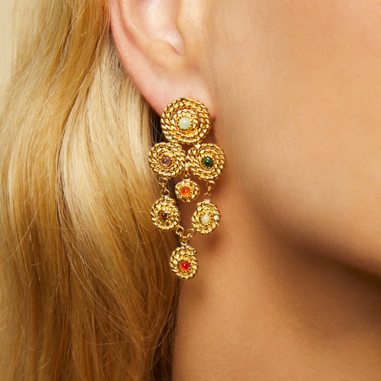 Mistral earrings small size gold